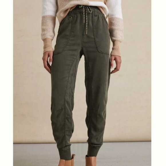 Anthropologie Pilcro Mallory Joggers Cargo Utility Pull On Army Green Women's XS - Picture 1 of 5